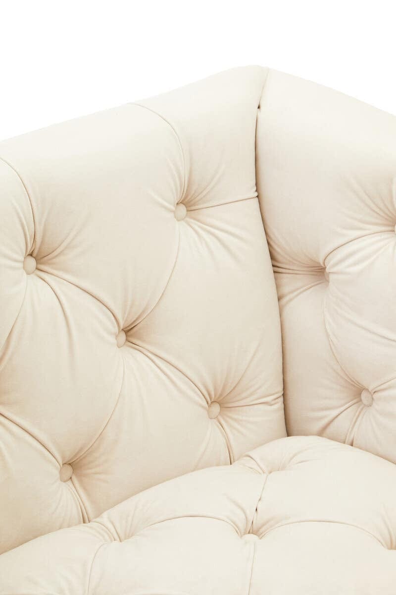 Hamilton Interiors Living Sefira 2 Seat Ivory Fabric Sofa House of Isabella UK