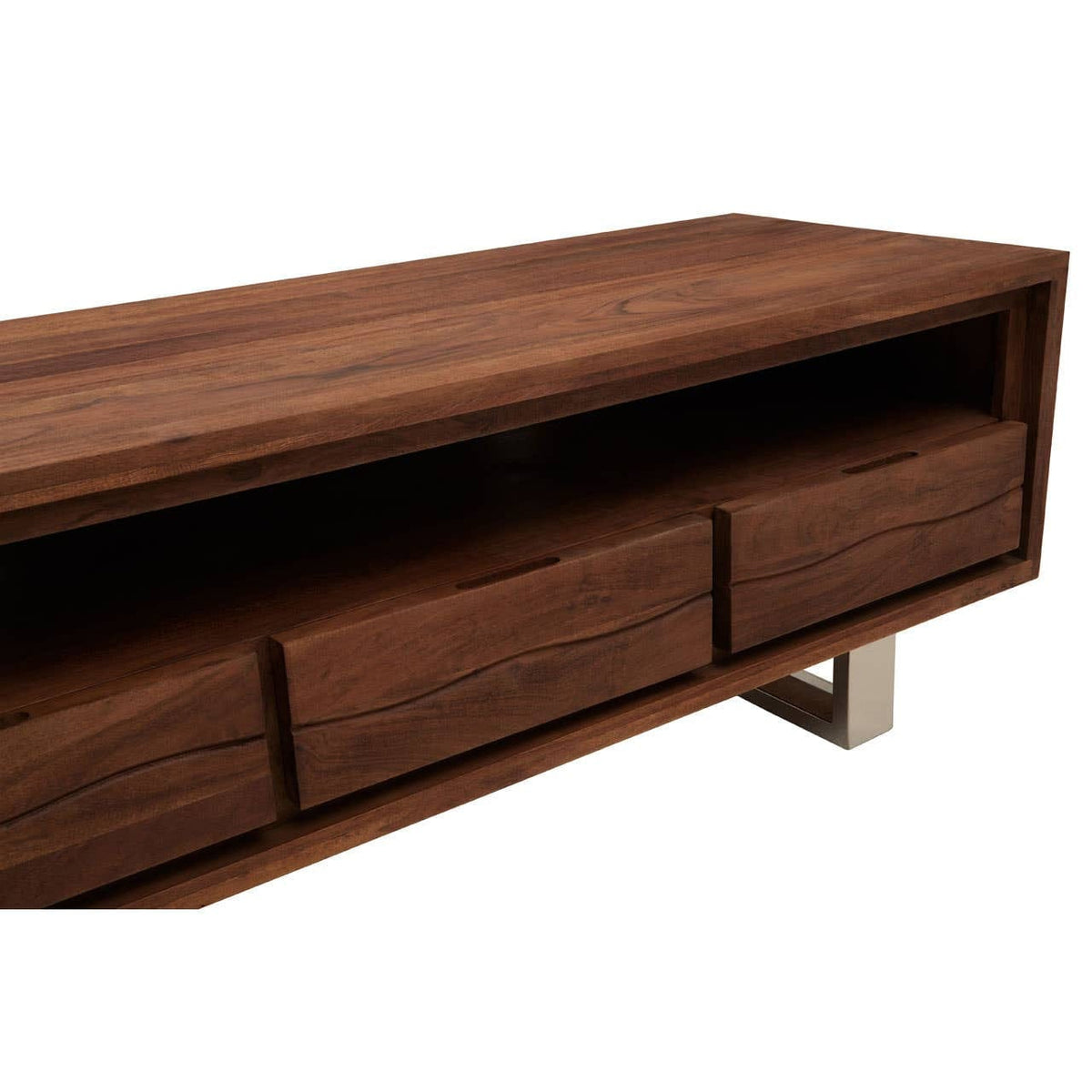 Hamilton Interiors Living Simla Acacia Wood Media Unit House of Isabella UK