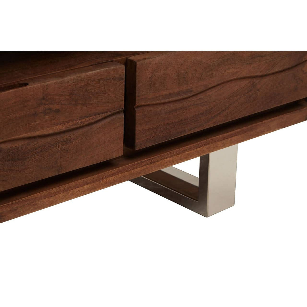 Hamilton Interiors Living Simla Acacia Wood Media Unit House of Isabella UK