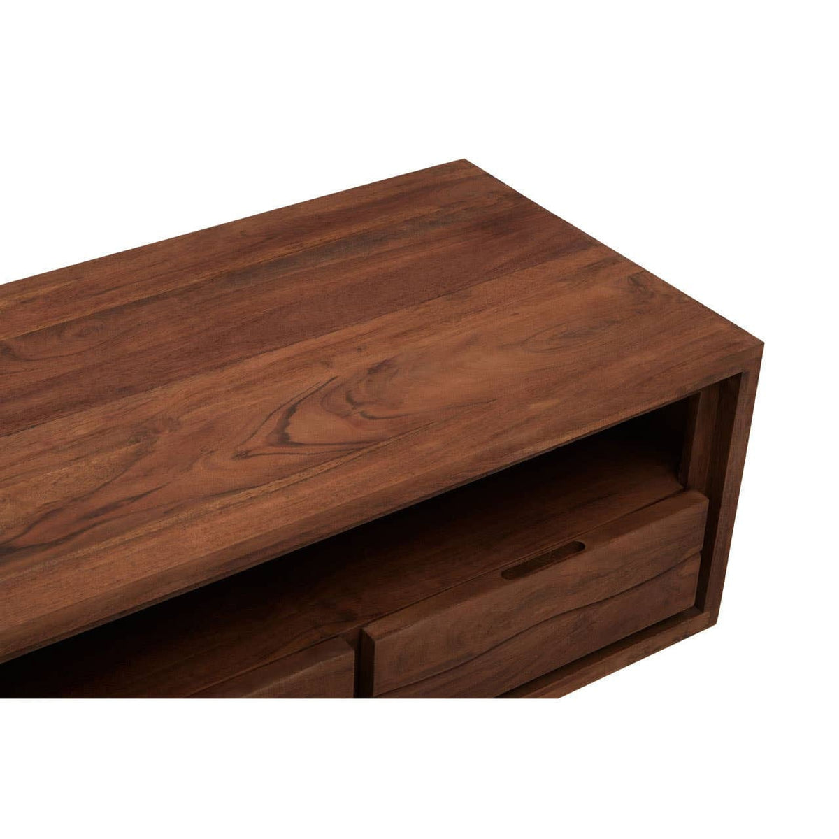 Hamilton Interiors Living Simla Acacia Wood Media Unit House of Isabella UK