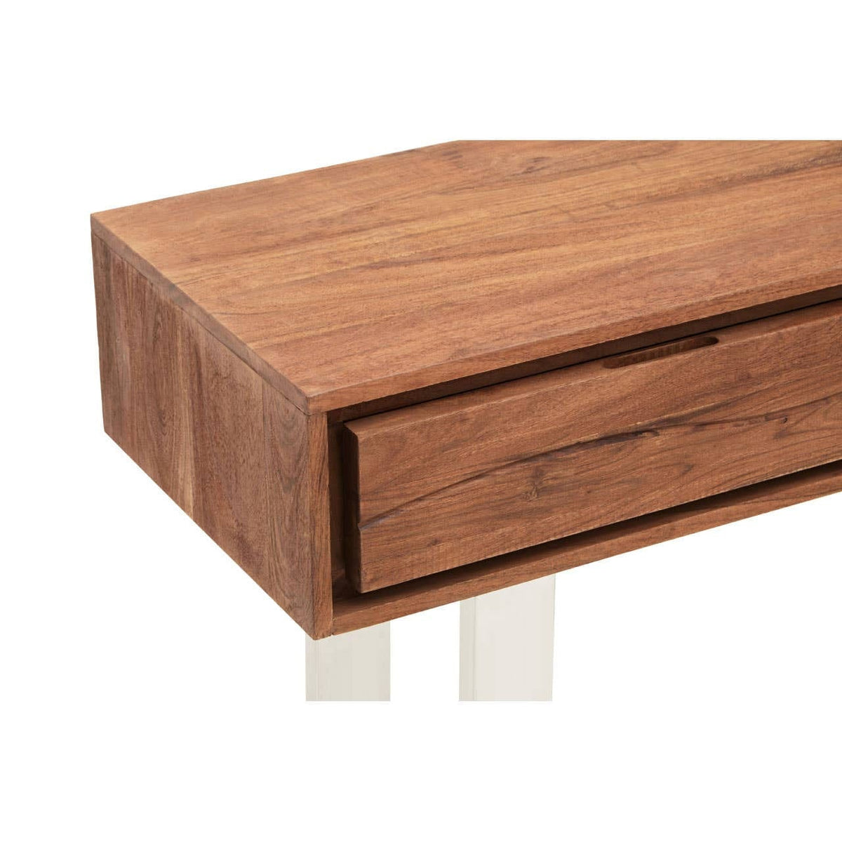 Hamilton Interiors Living Simla Acacia Wood Two Drawer Console Table House of Isabella UK