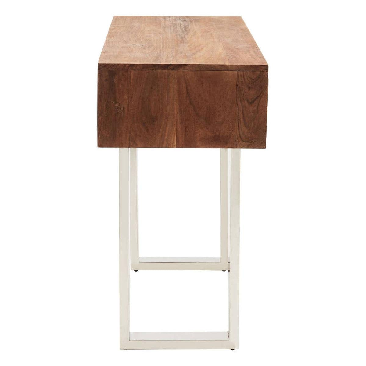 Hamilton Interiors Living Simla Acacia Wood Two Drawer Console Table House of Isabella UK
