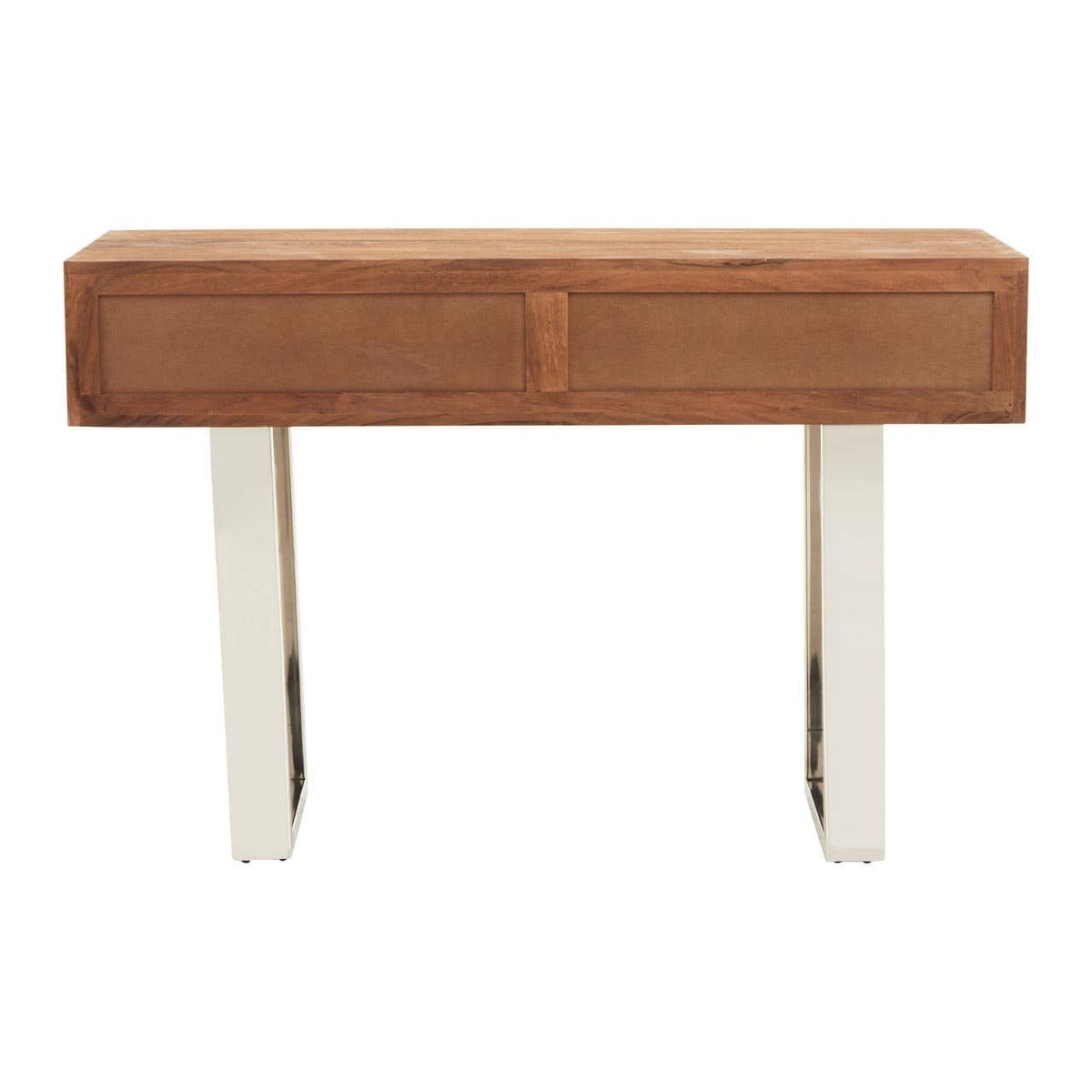 Hamilton Interiors Living Simla Acacia Wood Two Drawer Console Table House of Isabella UK