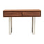 Hamilton Interiors Living Simla Acacia Wood Two Drawer Console Table House of Isabella UK