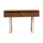 Hamilton Interiors Living Simla Acacia Wood Two Drawer Console Table House of Isabella UK