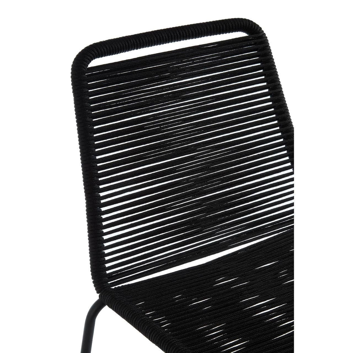 Hamilton Interiors Living Sisal Black Rope Bar Chair House of Isabella UK