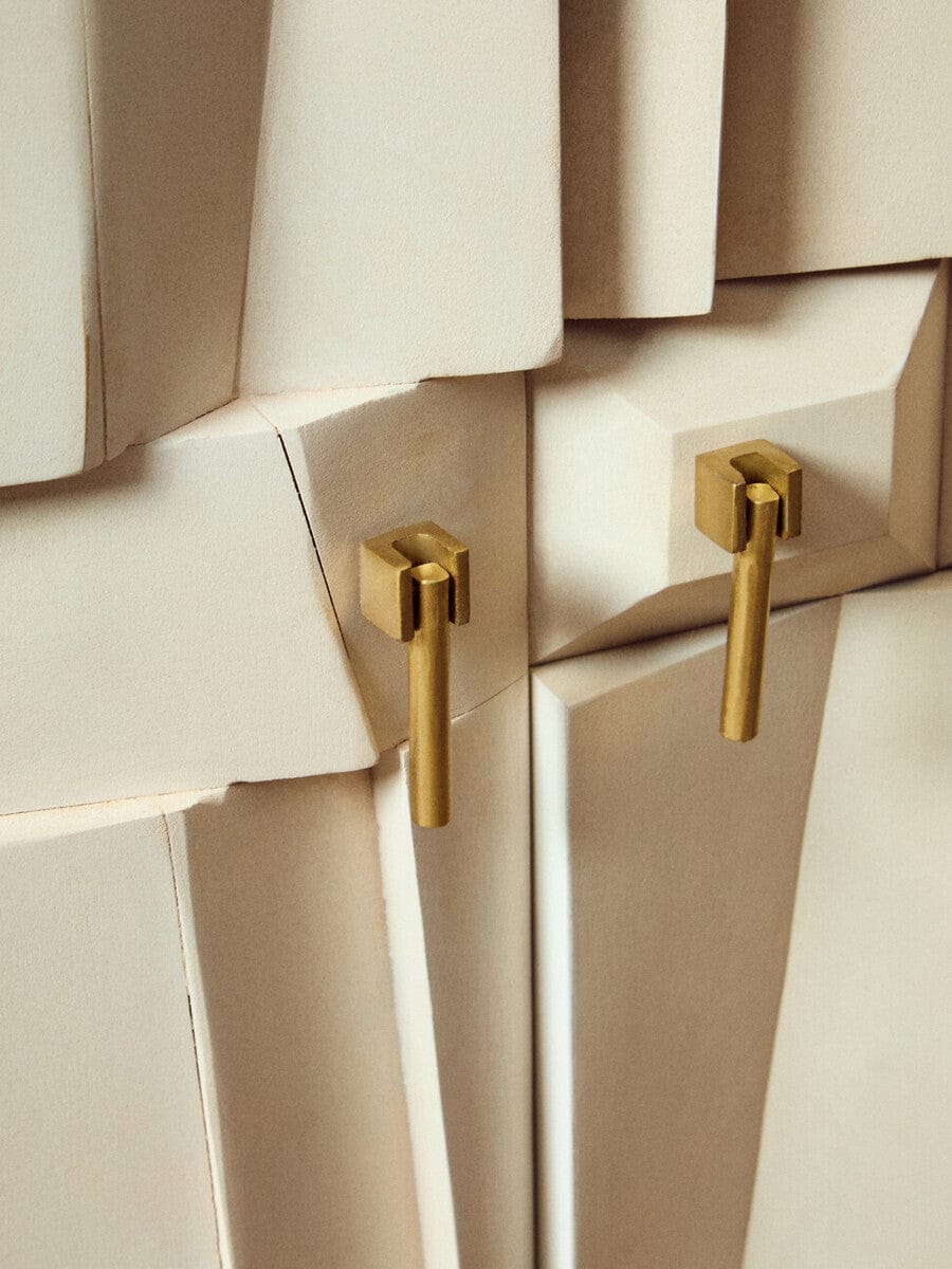 Hamilton Interiors Living Sita Four Door Whitewash Mango Wood Abstract Sideboard House of Isabella UK