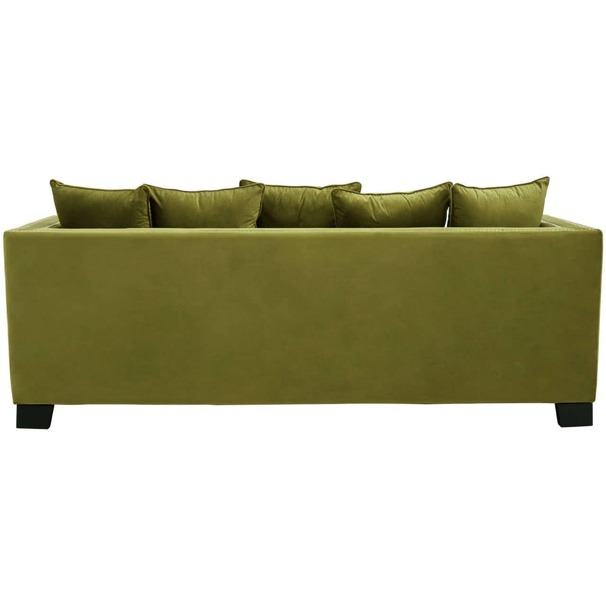 Hamilton Interiors Living Sofia Moss Green Velvet 3 Seater Sofa House of Isabella UK