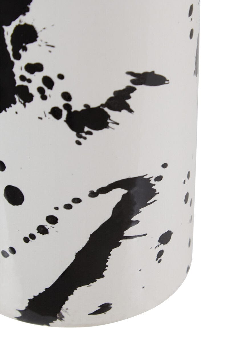 Hamilton Interiors Living Sorrell Small Black And White Ceramic Vase House of Isabella UK