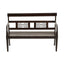 Hamilton Interiors Living Srina Dark Sheesham Wood Bench House of Isabella UK
