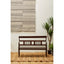 Hamilton Interiors Living Srina Dark Sheesham Wood Bench House of Isabella UK