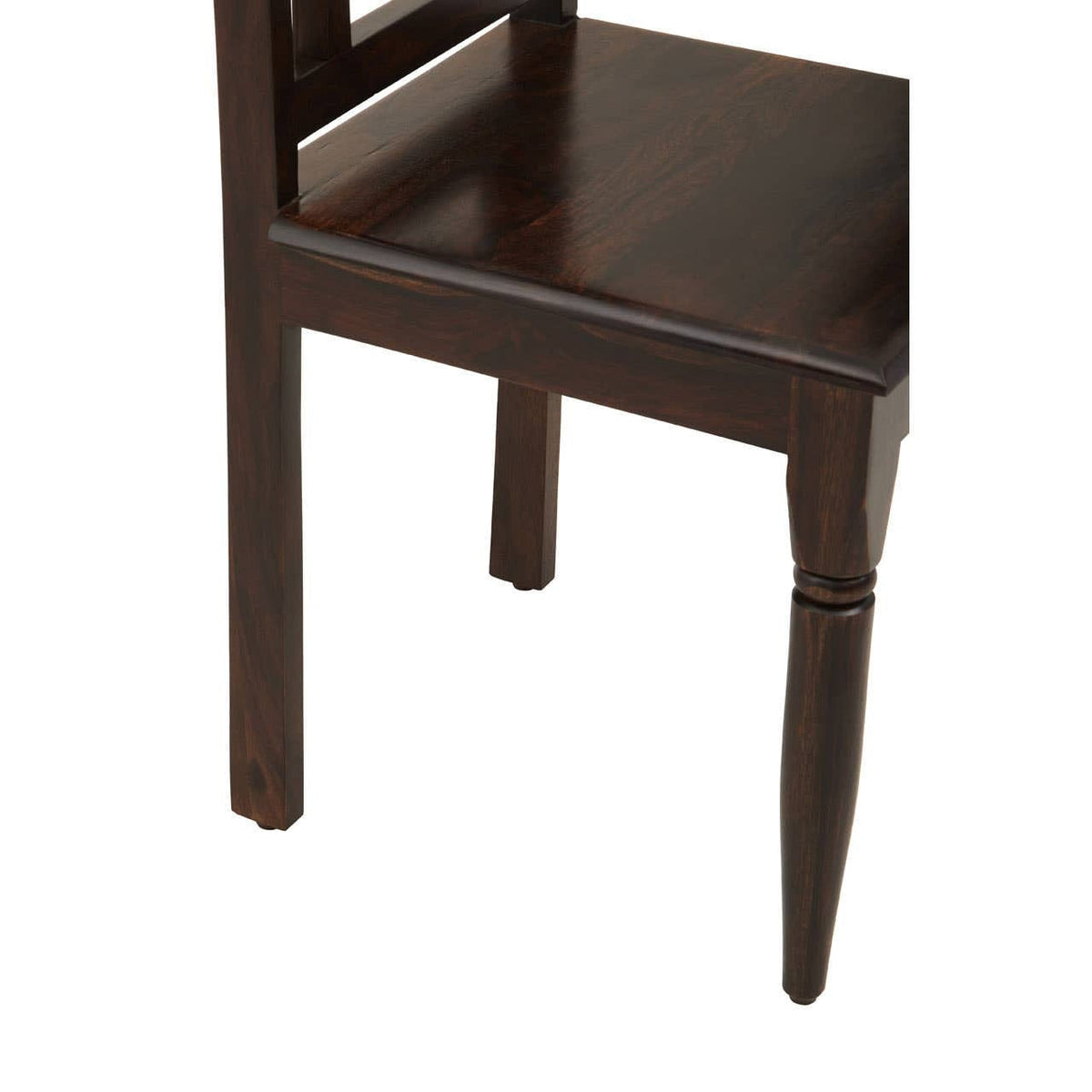 Hamilton Interiors Living Srina Dark Sheesham Wood Dining Chair House of Isabella UK