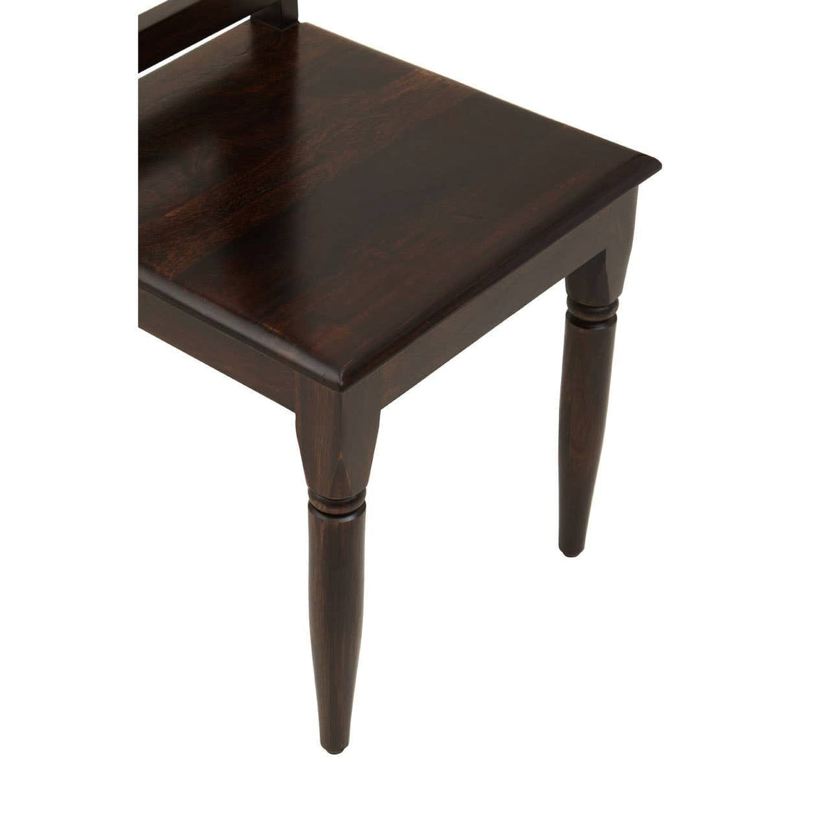 Hamilton Interiors Living Srina Dark Sheesham Wood Dining Chair House of Isabella UK