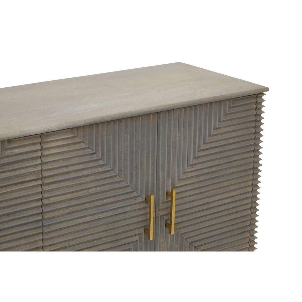 Hamilton Interiors Living Suar Grey Wash Mango Wood Sideboard House of Isabella UK