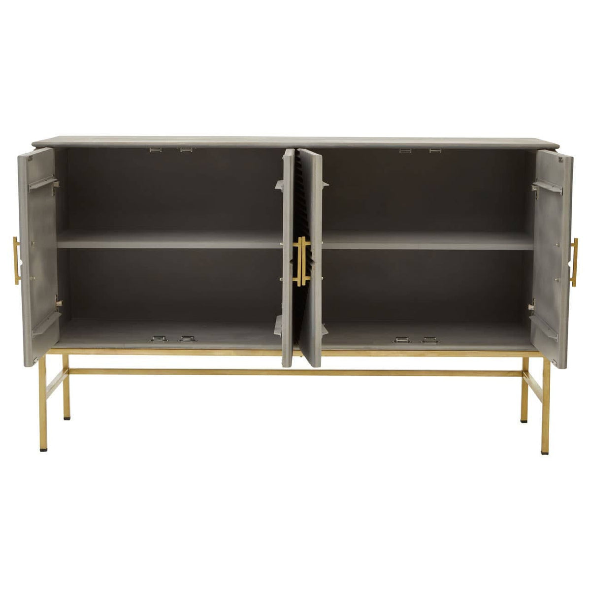 Hamilton Interiors Living Suar Grey Wash Mango Wood Sideboard House of Isabella UK