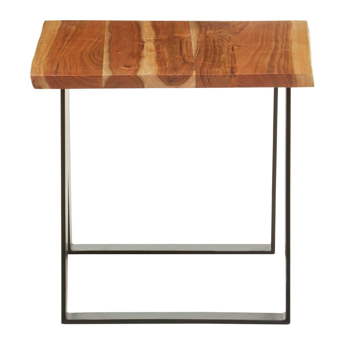Hamilton Interiors Living Surax Acacia Wood with Black Legs Side Table House of Isabella UK