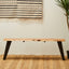 Hamilton Interiors Living Surax Acacia Wood with Live Edge Bench House of Isabella UK