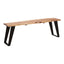 Hamilton Interiors Living Surax Acacia Wood with Live Edge Bench House of Isabella UK