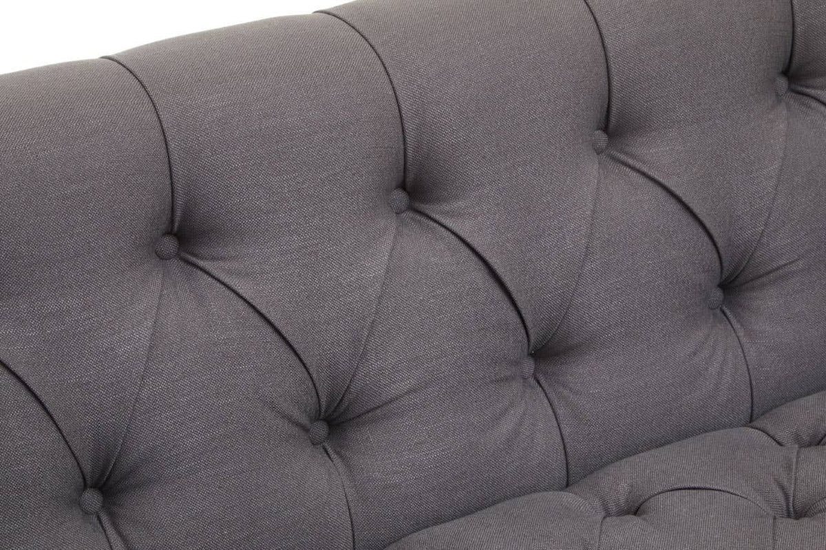 Hamilton Interiors Living Surina 2 Seat Grey Fabric Sofa House of Isabella UK