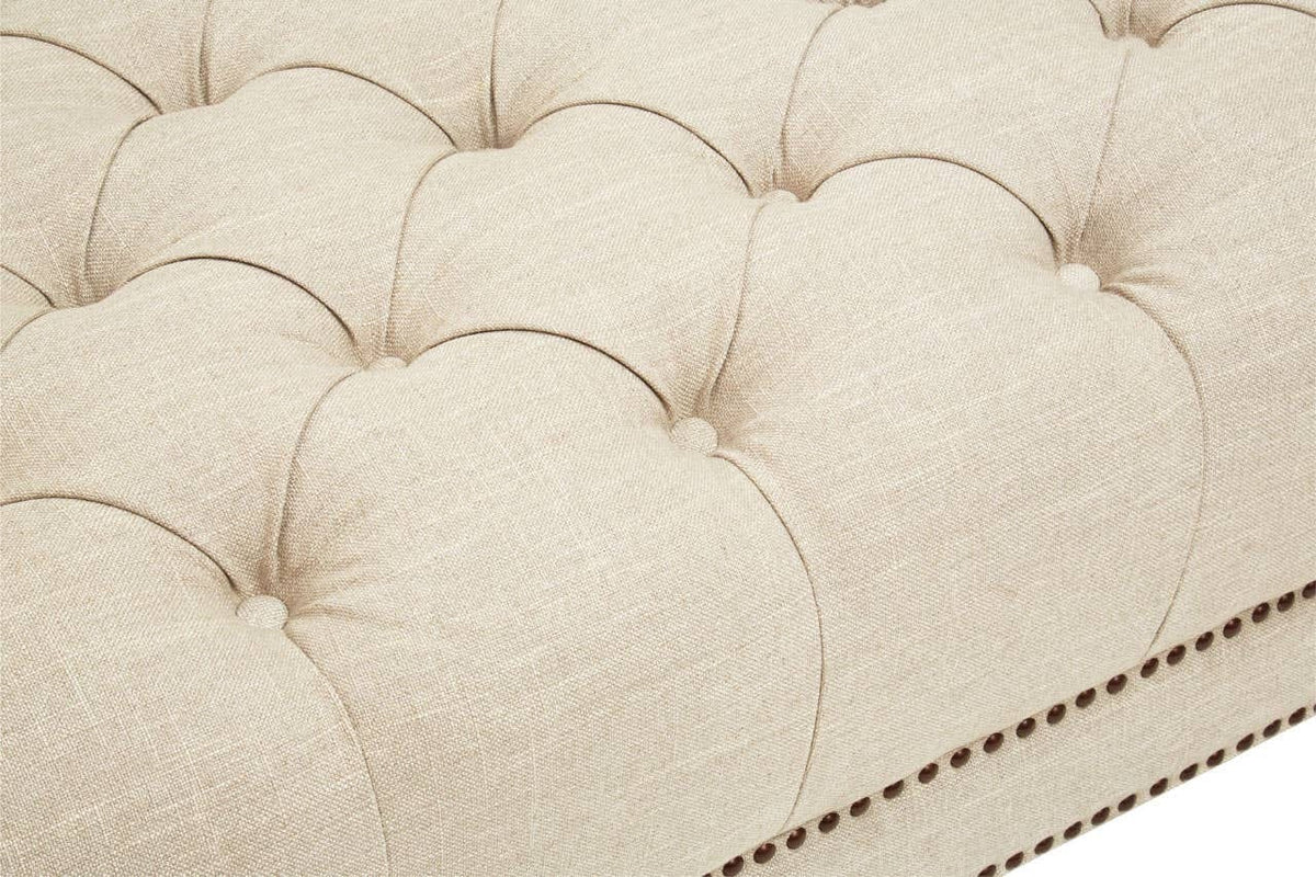 Hamilton Interiors Living Surina 3 Seat Stone Fabric Sofa House of Isabella UK