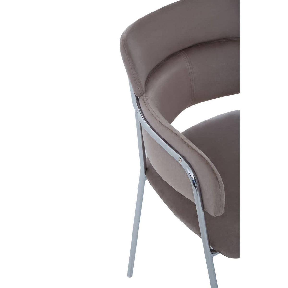 Hamilton Interiors Living Tamzin Mink Velvet Dining Chair House of Isabella UK