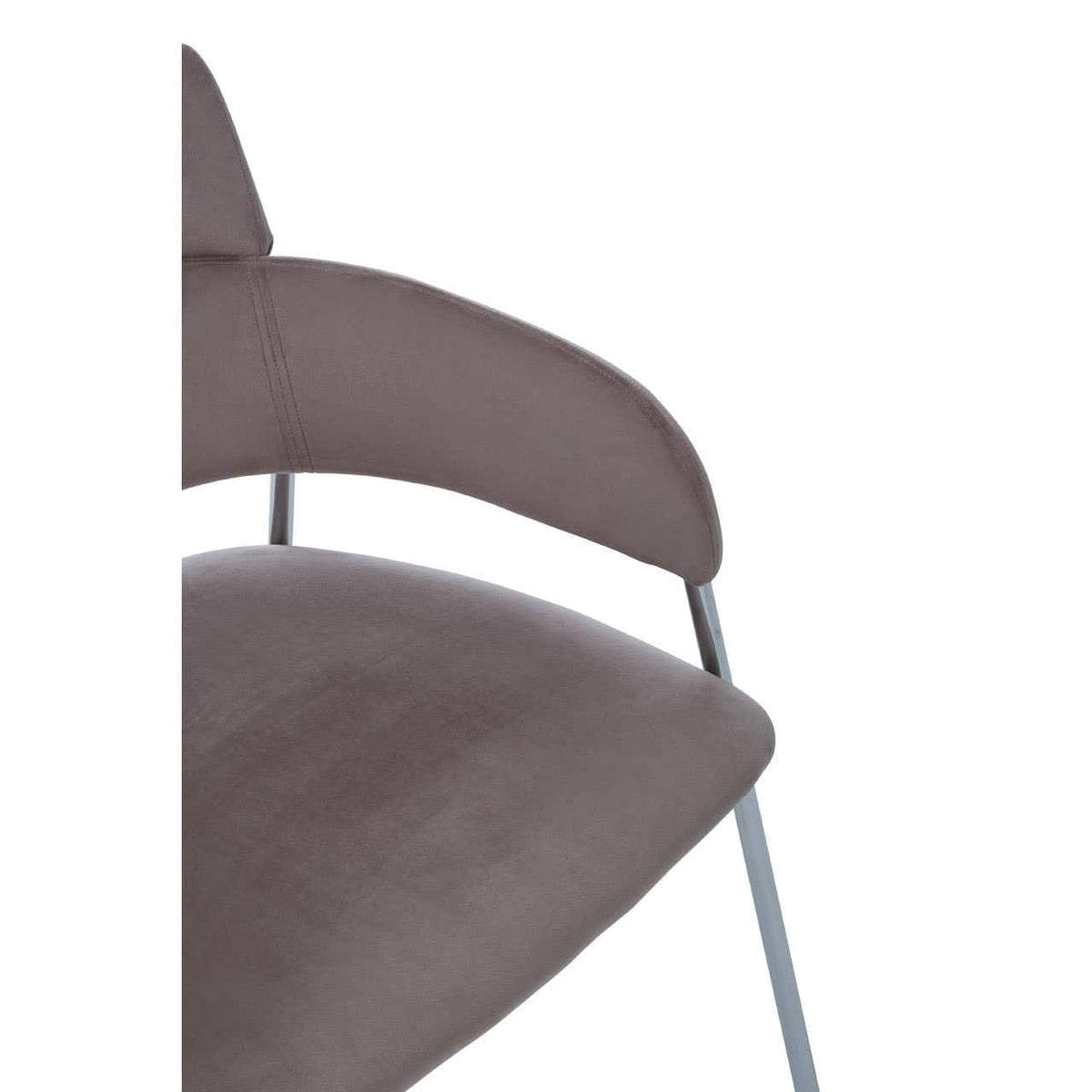 Hamilton Interiors Living Tamzin Mink Velvet Dining Chair House of Isabella UK