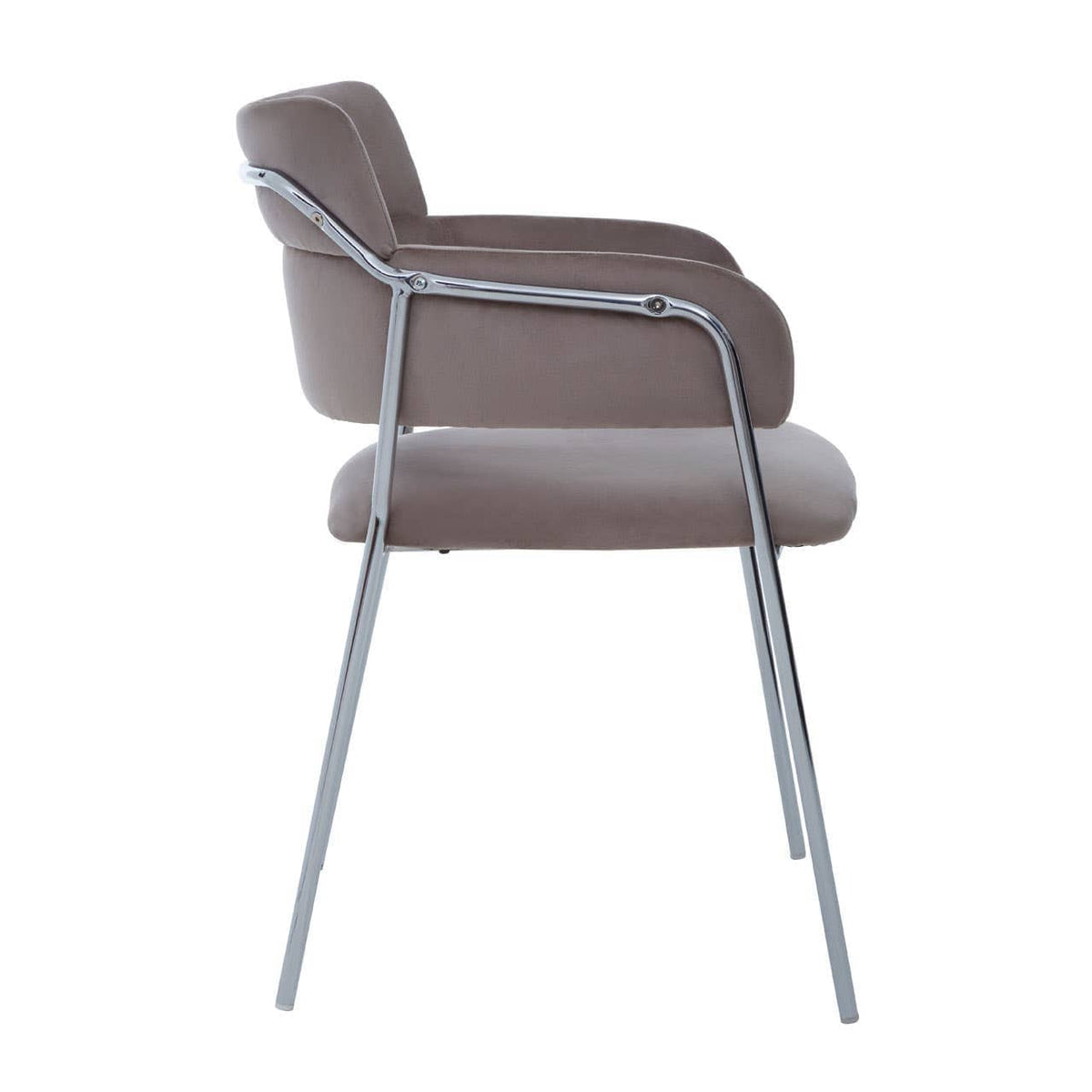 Hamilton Interiors Living Tamzin Mink Velvet Dining Chair House of Isabella UK
