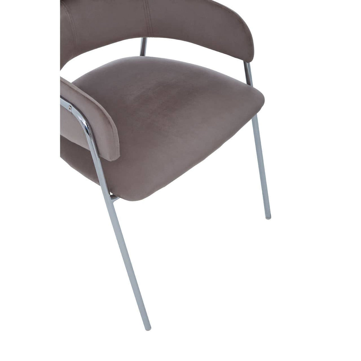 Hamilton Interiors Living Tamzin Mink Velvet Dining Chair House of Isabella UK