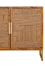 Hamilton Interiors Living Teora Mango Wood Paper Rope Detail Four Door Sideboard House of Isabella UK