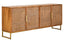 Hamilton Interiors Living Teora Mango Wood Paper Rope Detail Four Door Sideboard House of Isabella UK