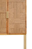 Hamilton Interiors Living Teora Paper Rope Detail Two Door Mango Wood Cabinet House of Isabella UK
