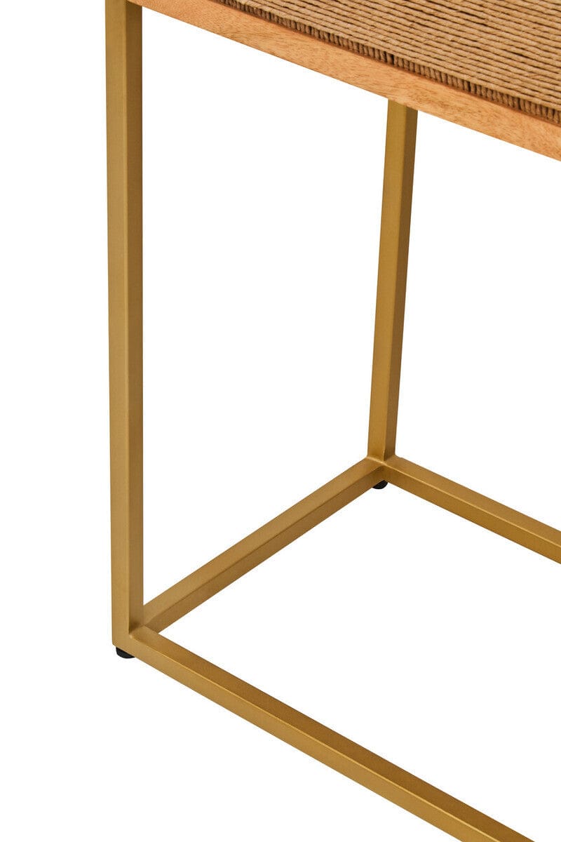 Hamilton Interiors Living Teora Paper Rope Detail Two Door Mango Wood Cabinet House of Isabella UK