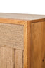 Hamilton Interiors Living Teora Paper Rope Detail Two Door Mango Wood Cabinet House of Isabella UK