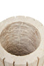 Hamilton Interiors Living Tibor Travertine Ribbed Vase House of Isabella UK