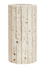 Hamilton Interiors Living Tibor Travertine Ribbed Vase House of Isabella UK