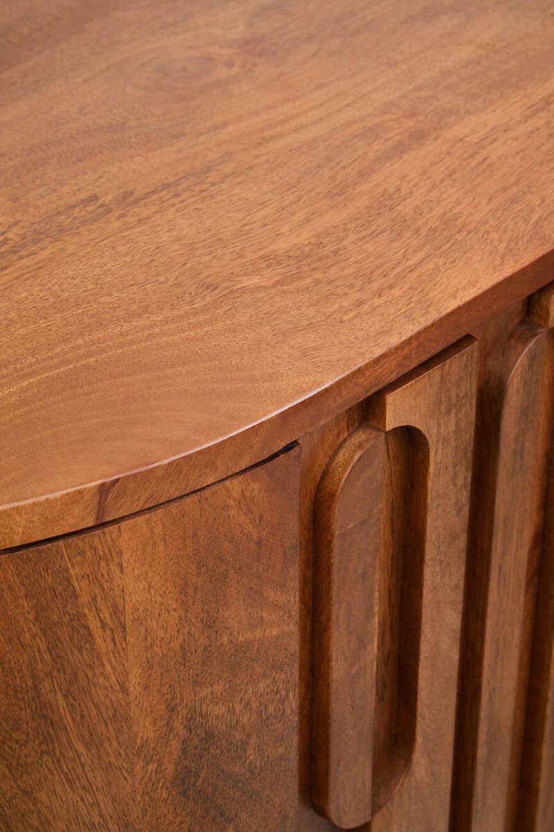 Hamilton Interiors Living Torcino Two Door Brown Mango Wood Cabinet House of Isabella UK