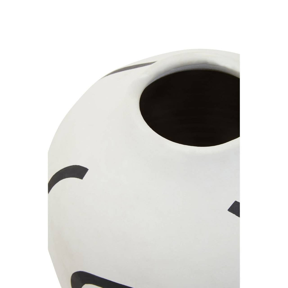 Hamilton Interiors Living Tundra Black And White Vase House of Isabella UK