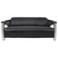 Hamilton Interiors Living Victor 3 Seat Black Leather Sofa House of Isabella UK