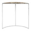 Hamilton Interiors Living Vita Half Moon Console Table with White Agate Top House of Isabella UK