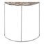 Hamilton Interiors Living Vita Half Moon Console Table with White Agate Top House of Isabella UK