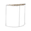 Hamilton Interiors Living Vita Half Moon Console Table with White Agate Top House of Isabella UK