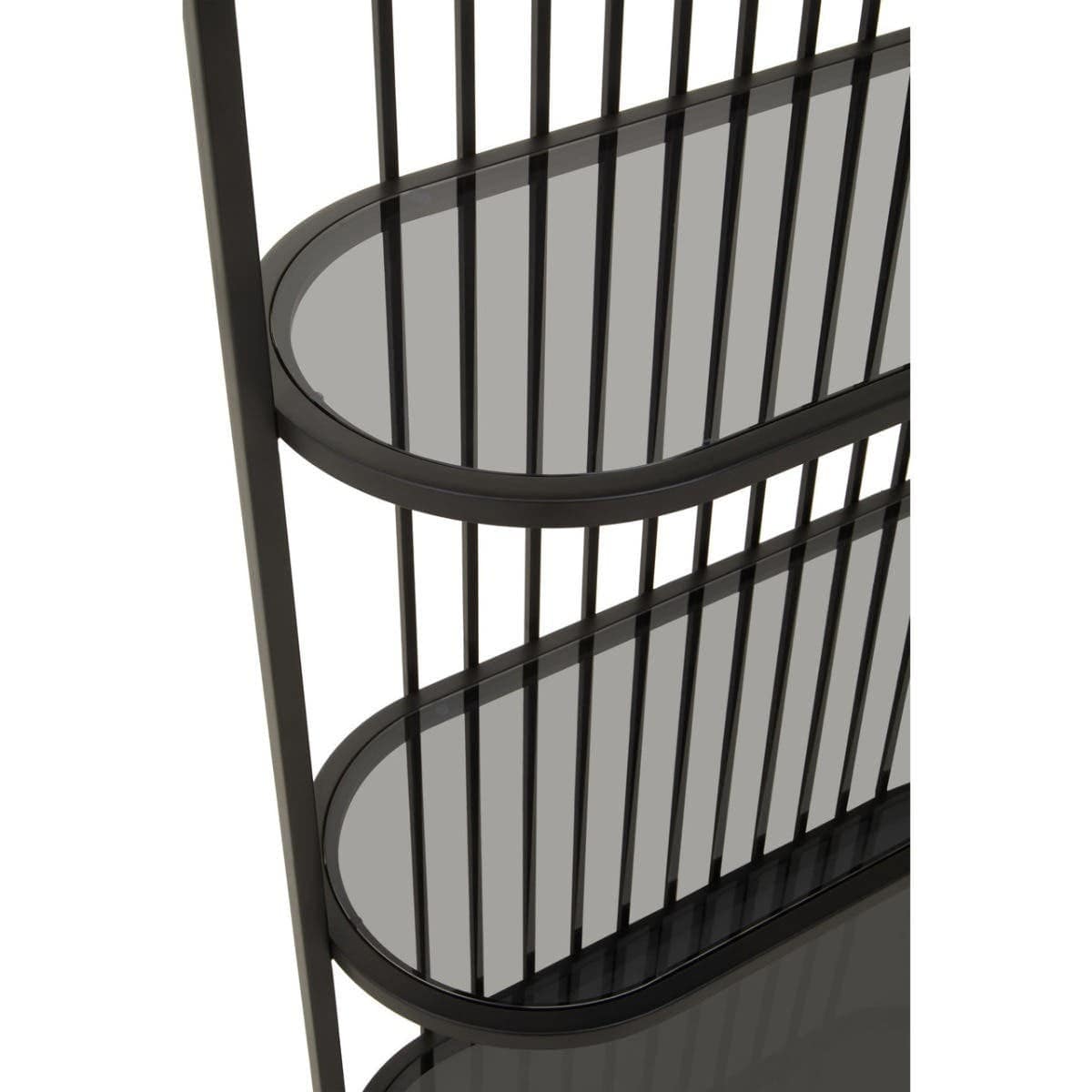 Hamilton Interiors Living Vogue Five Tier Black Shelf Unit House of Isabella UK