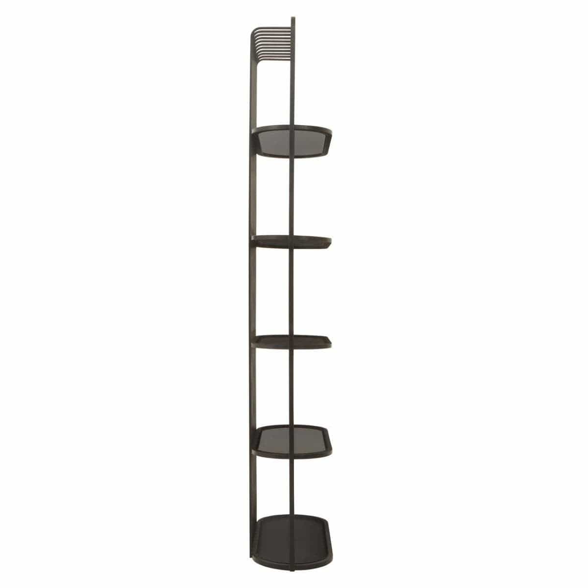 Hamilton Interiors Living Vogue Five Tier Black Shelf Unit House of Isabella UK