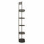 Hamilton Interiors Living Vogue Five Tier Black Shelf Unit House of Isabella UK