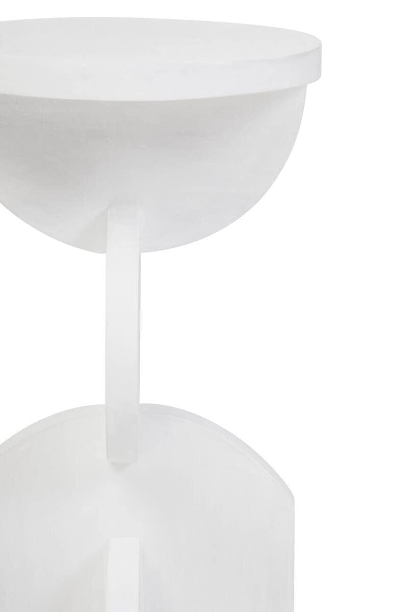 Hamilton Interiors Living Walsa Whitewash Mango Wood Abstract Side Table House of Isabella UK