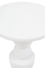 Hamilton Interiors Living Walsa Whitewash Mango Wood Circle Column Detail Side Table House of Isabella UK
