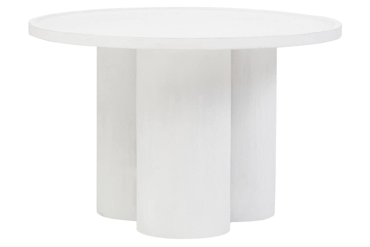 Hamilton Interiors Living Walsa Whitewash Mango Wood Column Detail Coffee Table House of Isabella UK