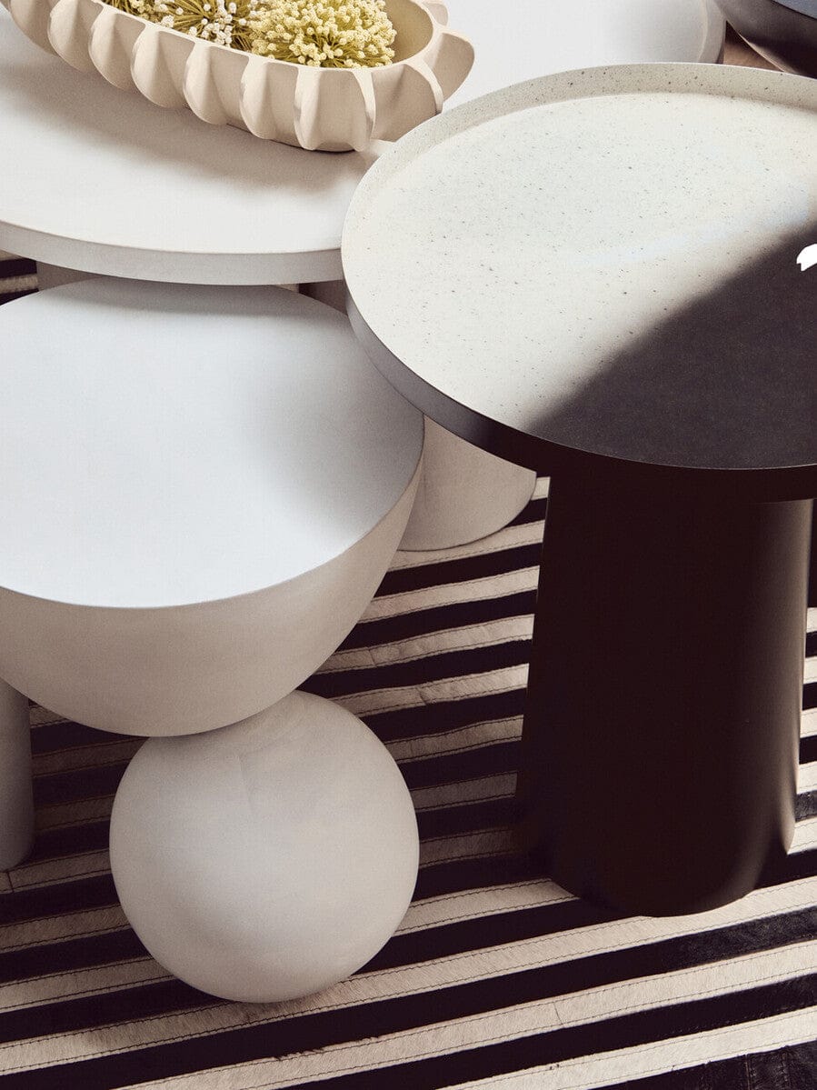 Hamilton Interiors Living Walsa Whitewash Mango Wood Column Detail Coffee Table House of Isabella UK