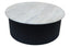 Hamilton Interiors Living Walton Travertine Top Coffee Table with Black Acacia Wood Base House of Isabella UK