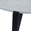 Hamilton Interiors Living Winton Travertine Top Coffee Table With Black Acacia Wood Frame House of Isabella UK